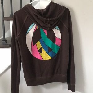 PINK light weight zip up jacket